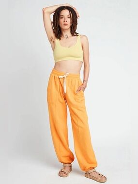 Back Beat Co. adventure joggers Orange Drawstring sweatpants women’s size xl